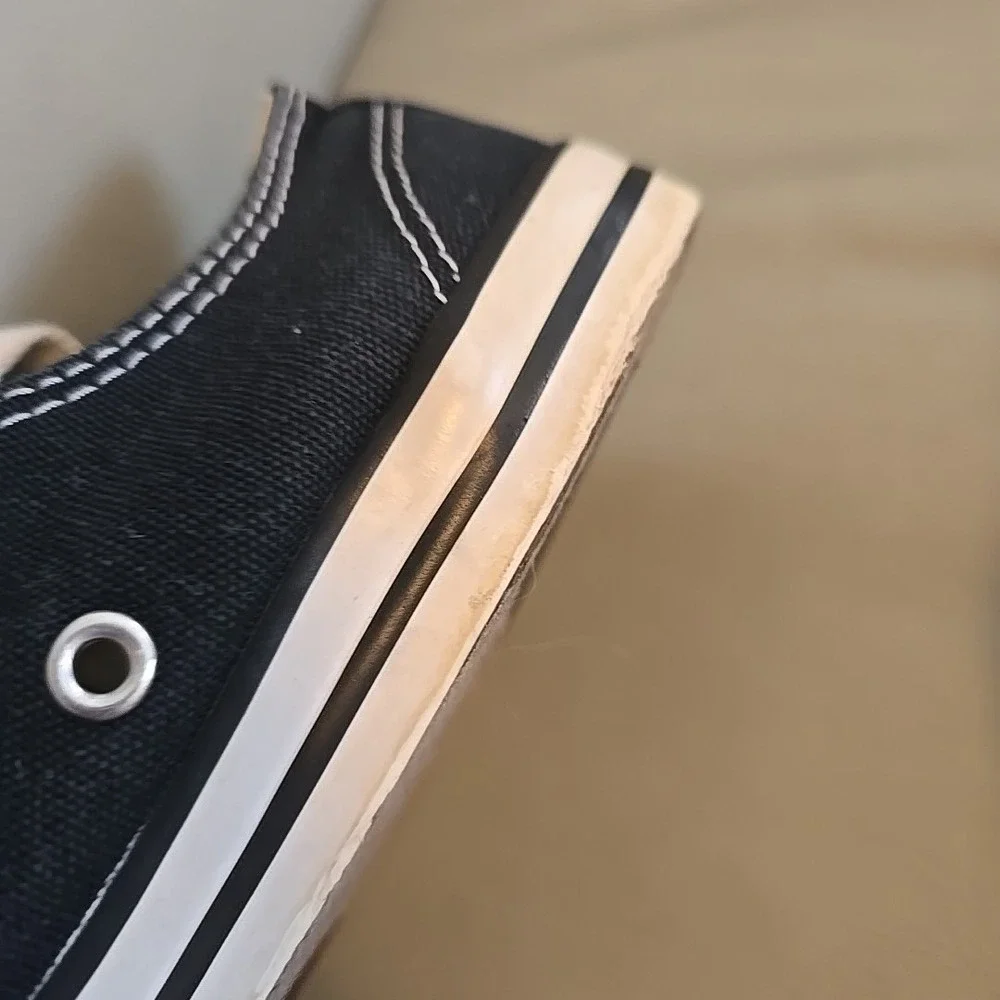 Converse Chuck Taylor All Star‎ Low Top Women's Size 7 Black White Canvas Shoes